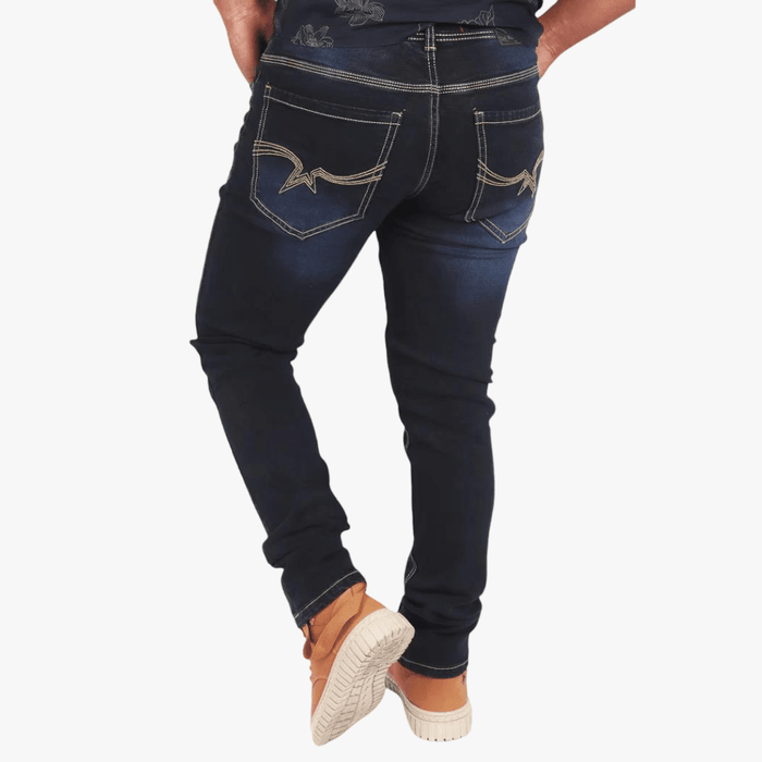 Soviet Mens #9 Bentayga Slim Leg Jeans Blue Black | Soviet