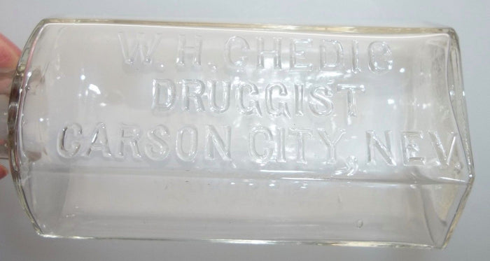 Sparkling W.H. Chedic Druggist Bottle from Nevada