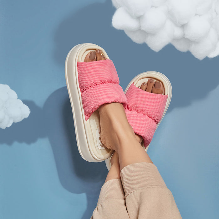 Spongy Pink Slip On