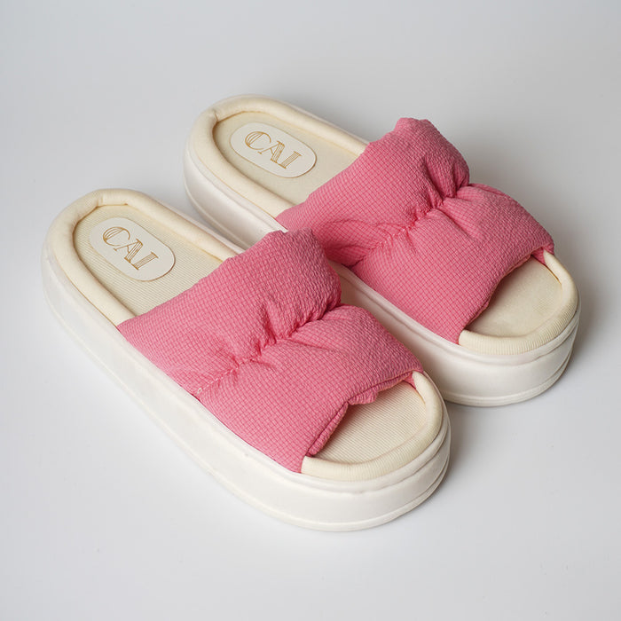 Spongy Pink Slip On