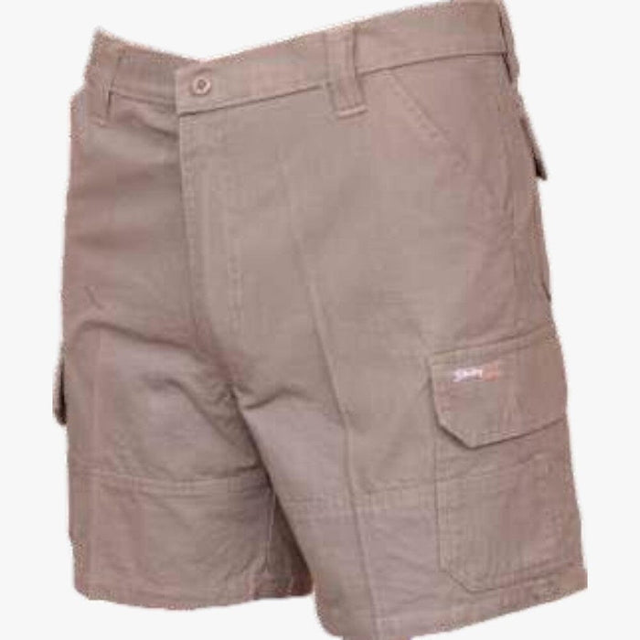 Sterling Mens Cargo Canvas Shorts 08 Khaki Sterling