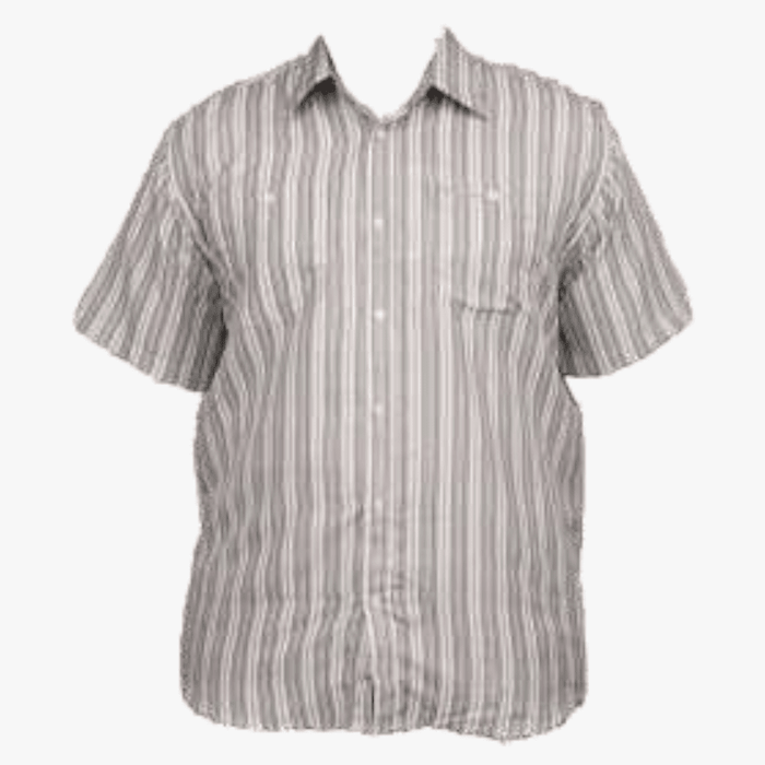 Sterling Mens Short Sleeve Stripe Shirt 45 Sterling