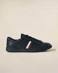 Striped Leather Sneakers