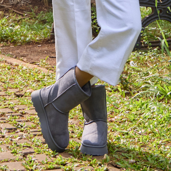 Suede Grey Boots