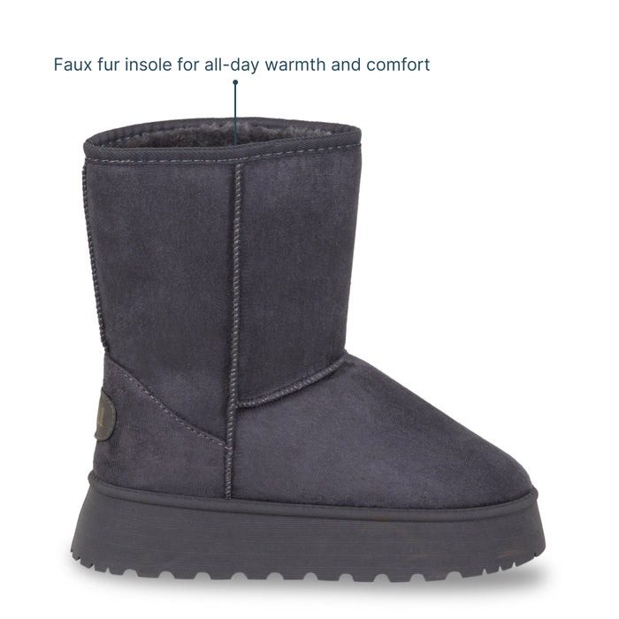 Suede Grey Boots