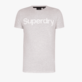 Superdry Mens Cl Ns Graphic Short Sleeve Tee Ice Marl Superdry