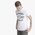 Superdry Mens Surplus Goods Classic Graphic Short Sleeve Tee Optic Slub Superdry