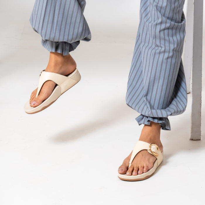 TerraLoop Beige Thong Platform