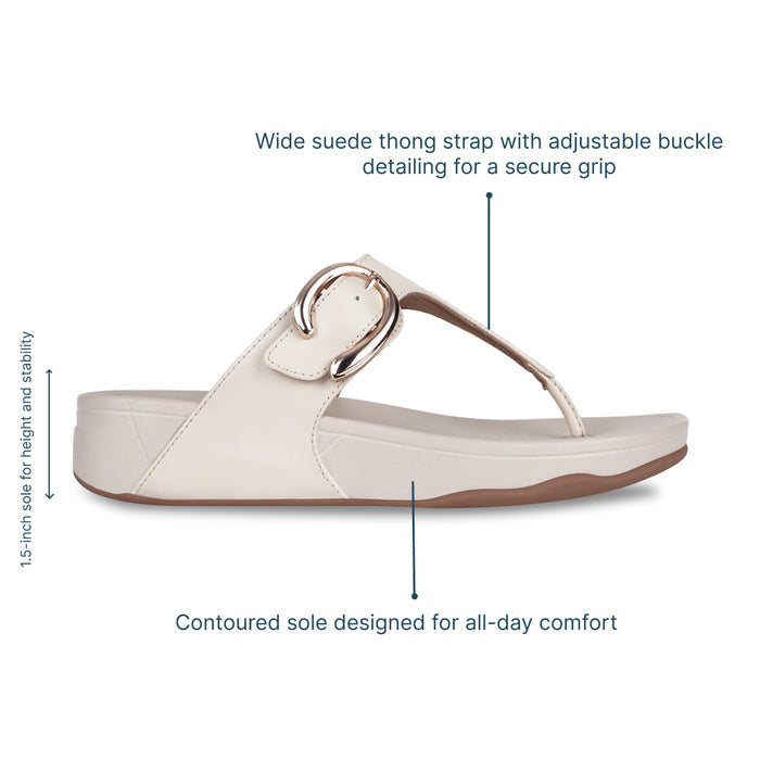 TerraLoop Beige Thong Platform