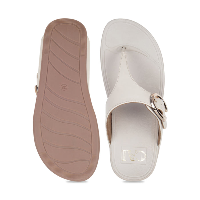 TerraLoop Beige Thong Platform