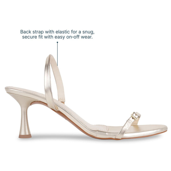The Essence Gold Heels