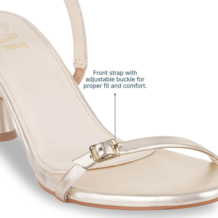 The Essence Gold Heels