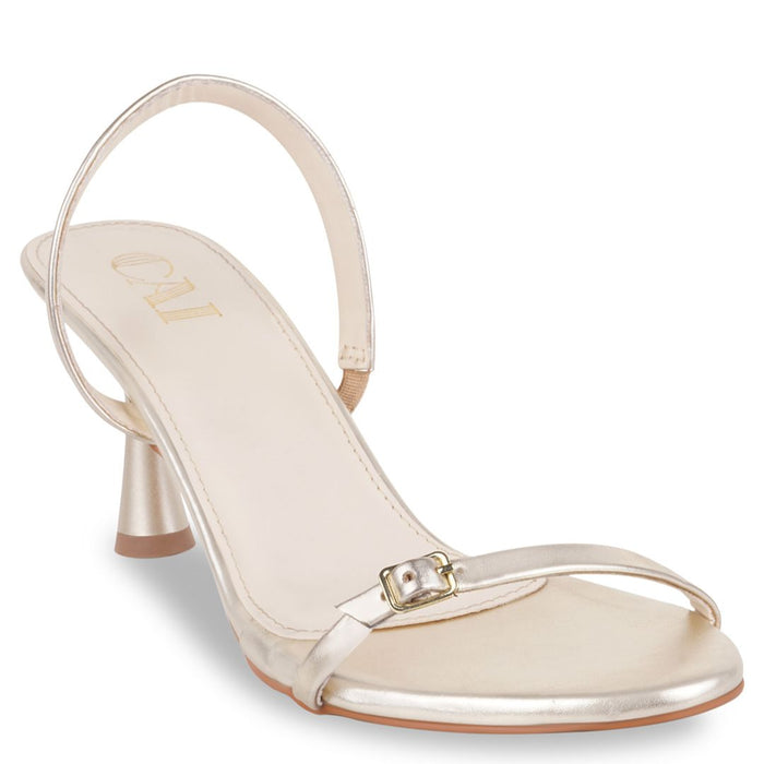 The Essence Gold Heels