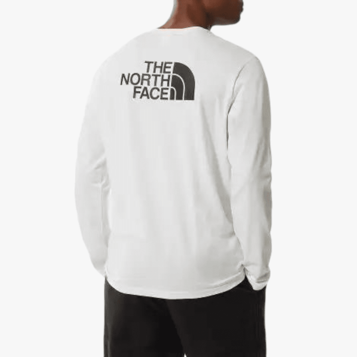 The North Face Mens Easy Long Sleeve Tee White The North Face