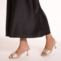 The Silken Light Gold Heels
