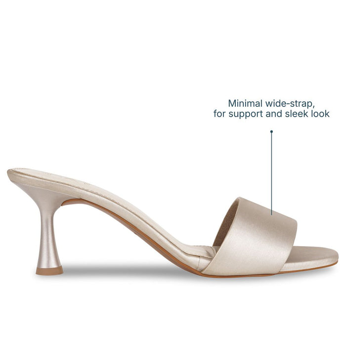 The Silken Light Gold Heels