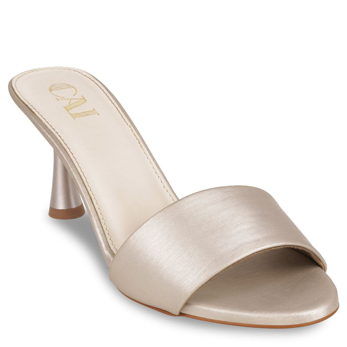 The Silken Light Gold Heels