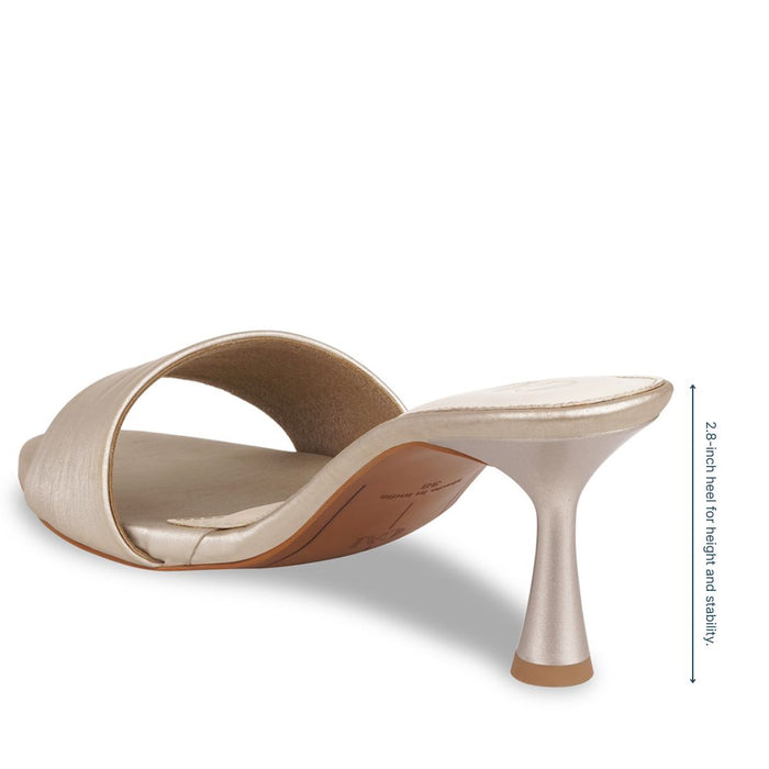 The Silken Light Gold Heels