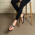 Tiny Tri Black Flats