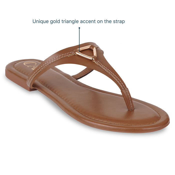 Tiny Tri Tan Flats