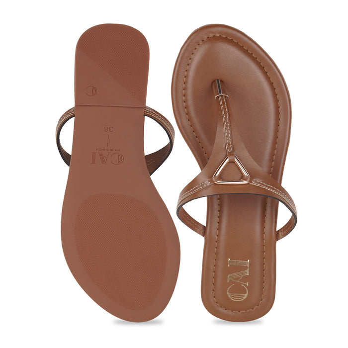 Tiny Tri Tan Flats