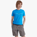 Tommy Hilfiger Mens Logo Short Sleeve Tee Blue Tommy Hilfiger