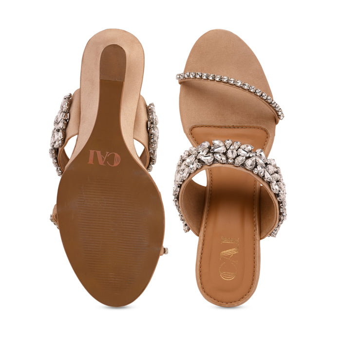 Twilight Glimmer Rosegold Wedge
