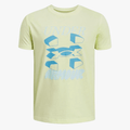 Under Armour Boys Split Logo Short Sleeve Tee 727 Yellow Under Armour