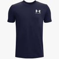 Under Armour Boys Sportstyle Left Chest Short Sleeve Tee 410 Navy | Under Armour