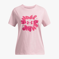 Under Armour Girls Bubble Wordmark Short Sleeve Tee 647 Pink | Under Armour