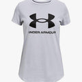 Under Armour Girls Live Sportstyle Graphic Short Sleeve Tee 011 Grey Under Armour