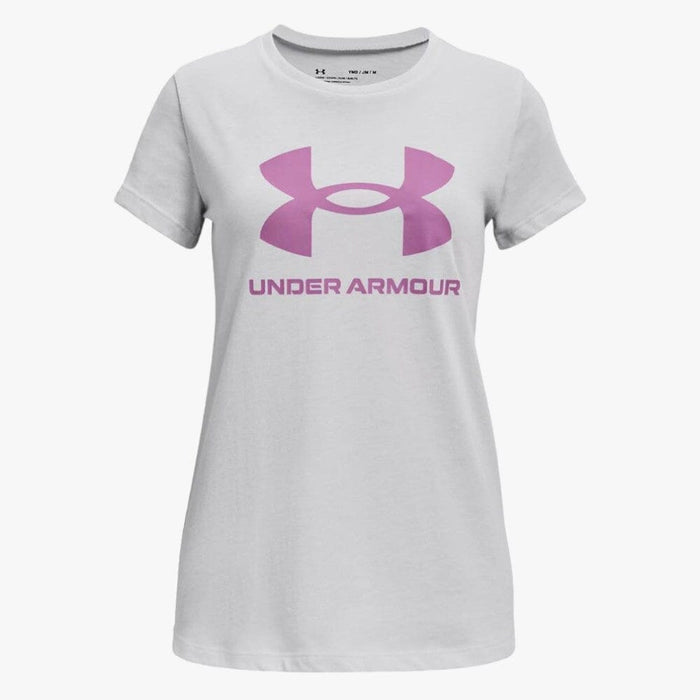 Under Armour Girls Live Sportstyle Graphic Short Sleeve Tee 016 White Under Armour