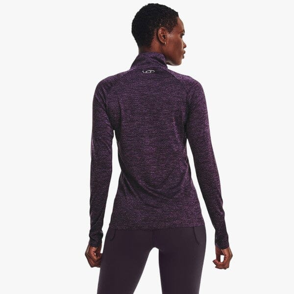 Under Armour Ladies New Tech 1/2 Zip 541 Purple | Under Armour