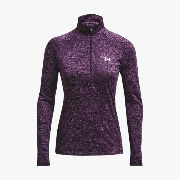 Under Armour Ladies New Tech 1/2 Zip 541 Purple | Under Armour