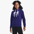 Under Armour Ladies Rival Fleece Logo Hoodie 468 Blue Under Armour