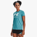 Under Armour Ladies Sportstyle Graphic Short Sleeve 433 Blue Under Armour
