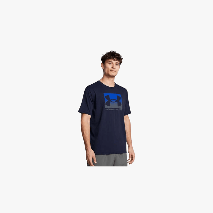 Under Armour Mens Boxed Sports Updated Short Sleeve Tee 410 Navy | Under Armour