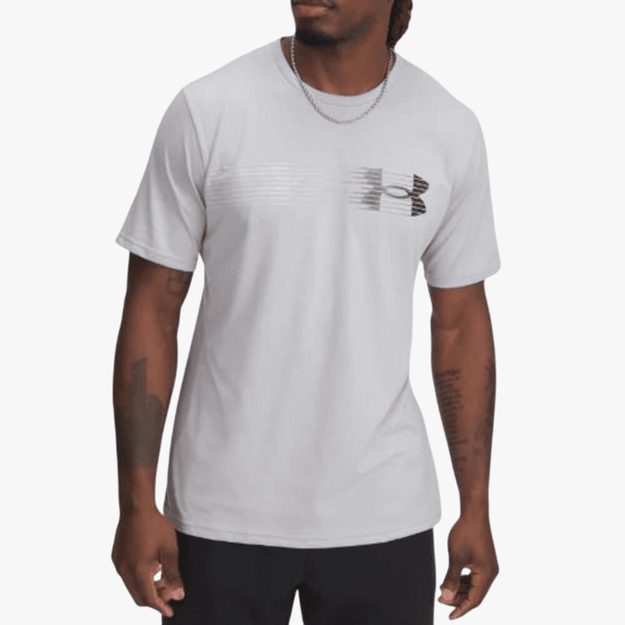 Under Armour Mens Fly In Logo Short Sleeve Tee 011 Grey | Under Armour