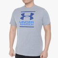 Under Armour Mens Gl Foundation Short Sleeve Tee Light Grey Heather Under Armour