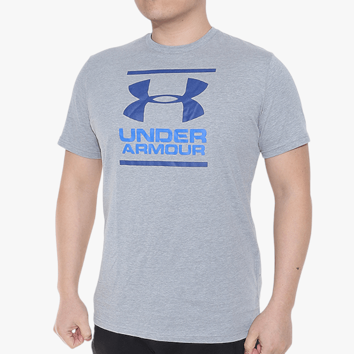 Under Armour Mens Gl Foundation Short Sleeve Tee Light Grey Heather Under Armour