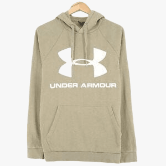 Under Armour Mens Rival Fleece Hoody Big Logo 290 Sand | Under Armour