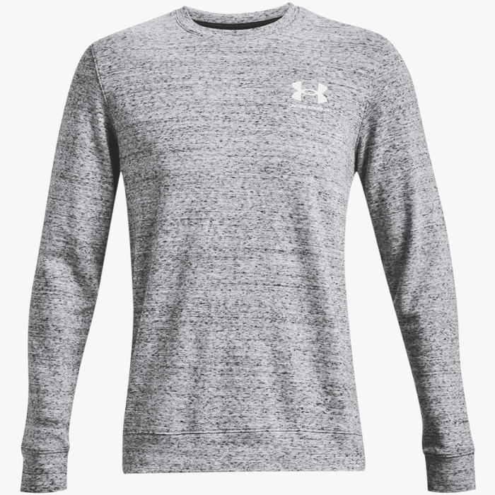 Under Armour Mens Rival Terry Lc Crew Sweater 112 Grey Under Armour