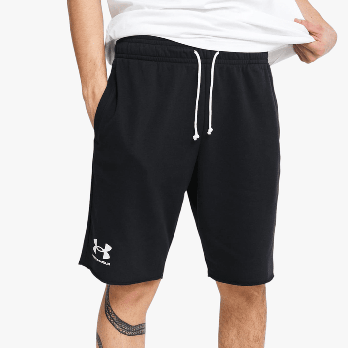 Under Armour Mens Rival Terry Shorts 001 Black Under Armour