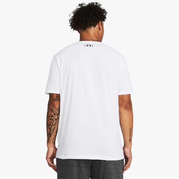 Under Armour Men's Sport style Logo Short Sleeve Tee 100 White | Under Armour