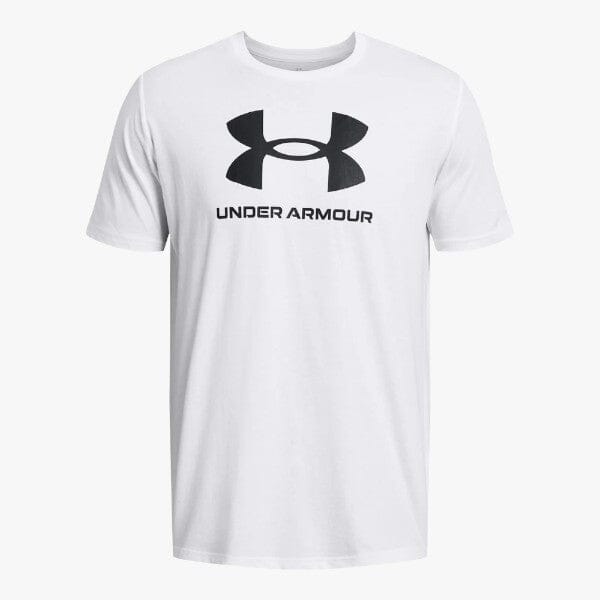 Under Armour Men's Sport style Logo Short Sleeve Tee 100 White | Under Armour