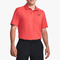 Under Armour Mens T2g Short Sleeve Polo Golfer 691 Peach Under Armour
