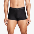 Under Armour Mens Tech 3" Solid Boxer Briefs 3 Pack 001 Black Under Armour
