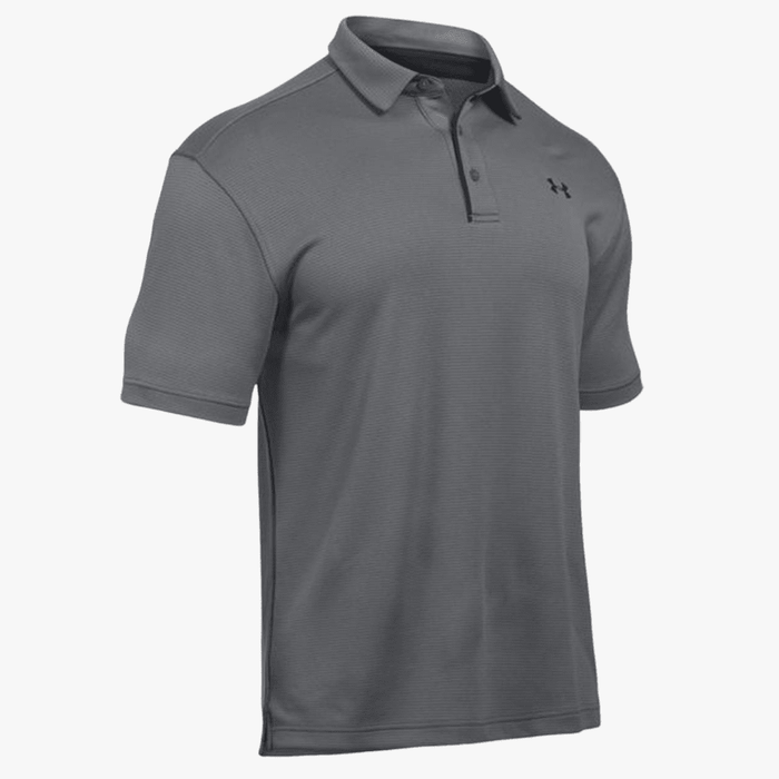 Under Armour Mens Tech Short Sleeve Golfer 040 Grey Under Armour
