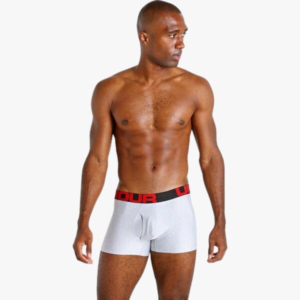 Under Armour Men's Ua Tech 3 Boxer jock? 2 Pack 011 Grey White | Under Armour