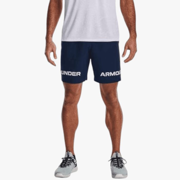 Under Armour Mens Woven Graphic Wm Shorts 408 Navy Under Armour